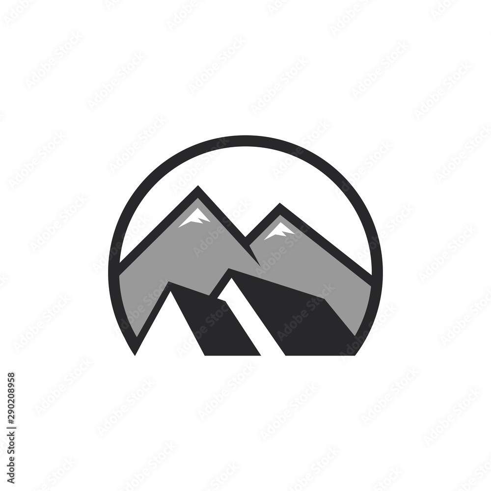 adventure outdoor peak of Mountain logo design vector template adventure outdoor peak of Mountain logo design vector template