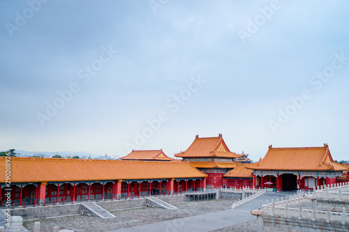 Ancient royal palaces of the Forbidden City in Beijing  China.