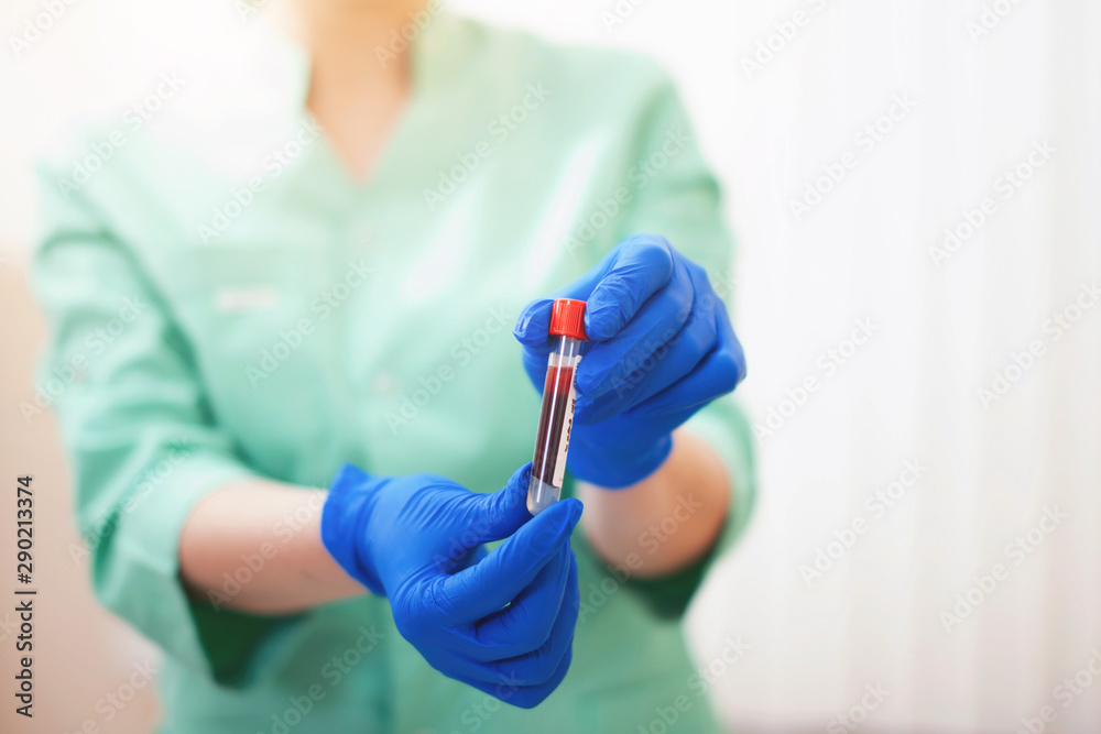 Blood test. Blood test.