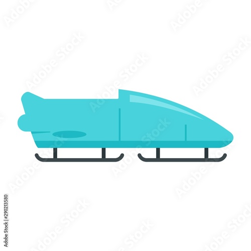 Bobsleigh icon. Flat illustration of bobsleigh vector icon for web design