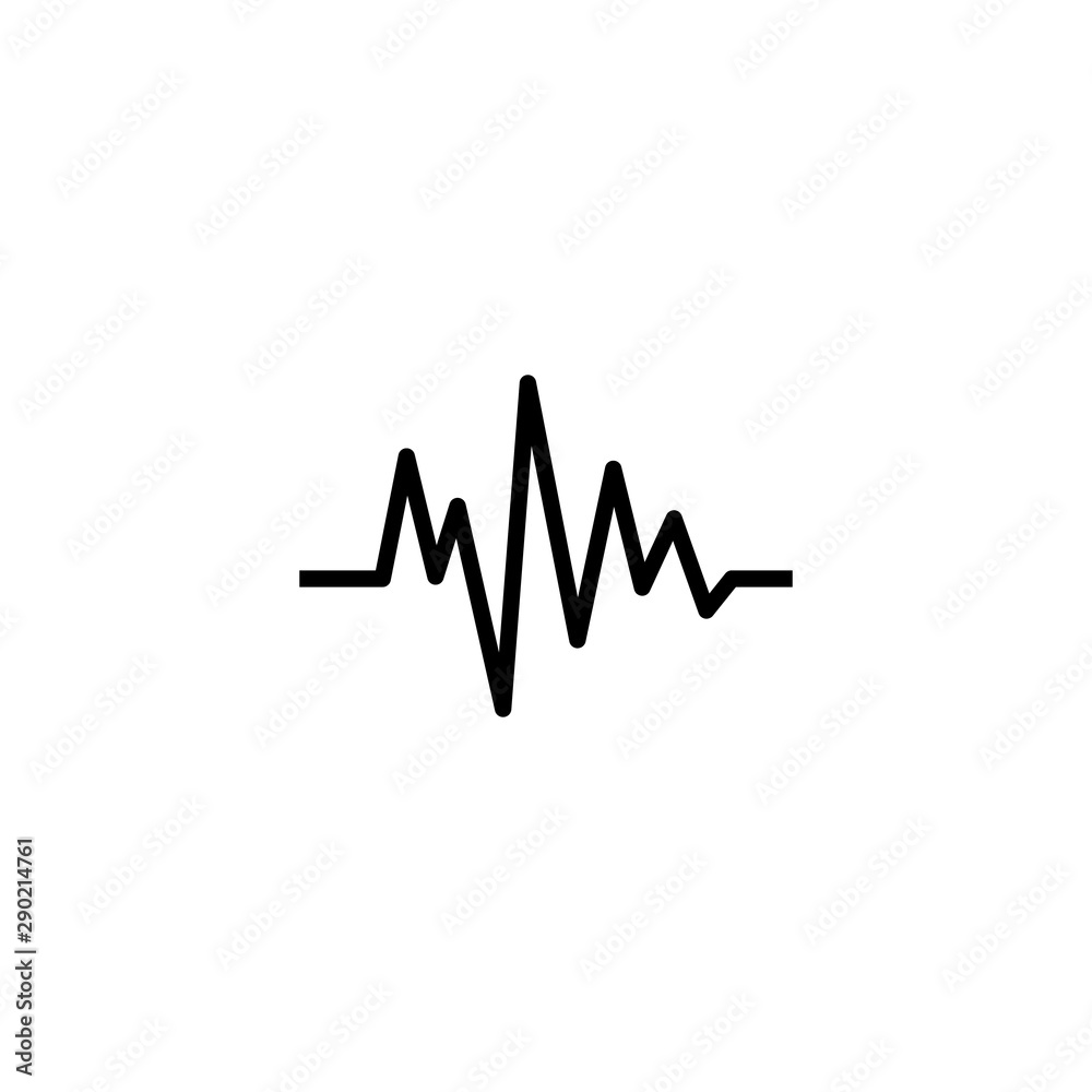 Heartbeat heart beat pulse flat vector icon for medical apps and websites. Heartbeat heart beat pulse flat vector icon for medical apps and websites.
