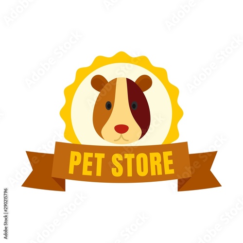 Exotic pet store logo. Flat illustration of exotic pet store vector logo for web design