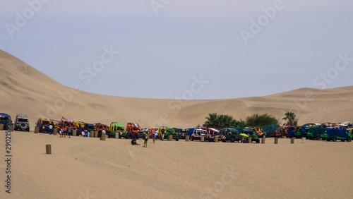 Oasis Huacachina in Peru, not far from Ica