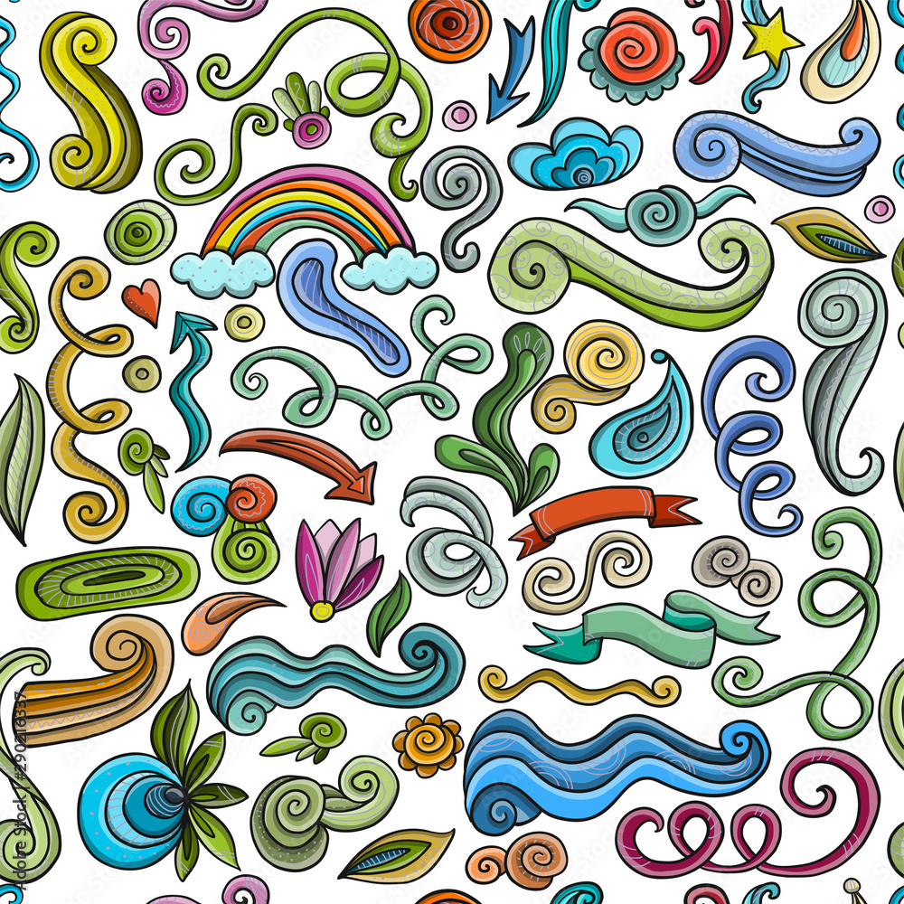 Swirl background, seamless pattern for your design