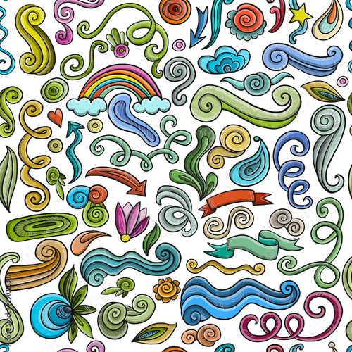 Swirl background  seamless pattern for your design