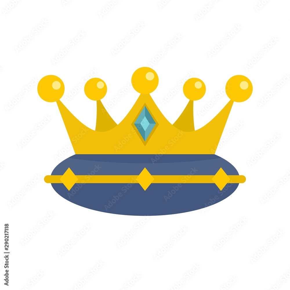 Queen crown icon. Flat illustration of queen crown vector icon for web ...