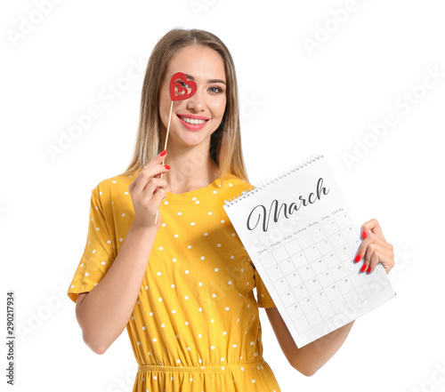 Beautiful young woman with ...