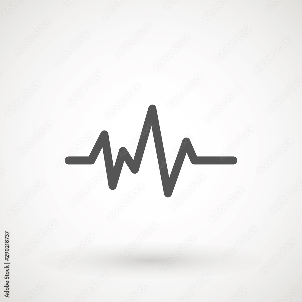 Heartbeat heart beat pulse flat vector icon for medical apps and websites. Heartbeat heart beat pulse flat vector icon for medical apps and websites.