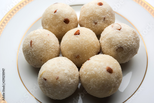 Rava Laddu or Semolina Laddoo Or Rawa Ladu  a popular sweet dish from Maharashtra  India