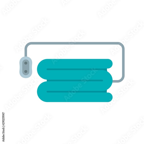 Electric blanket icon. Flat illustration of electric blanket vector icon for web design