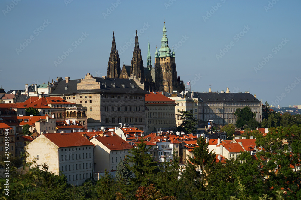 Obraz premium Prague Castle aerial panorama view, Czech Republic