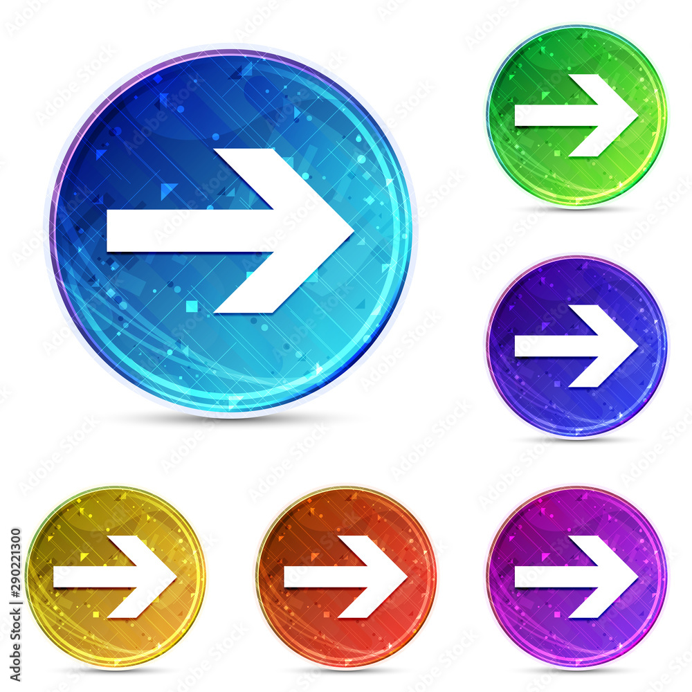 Next arrow icon digital abstract round buttons set illustration Next arrow icon digital abstract round buttons set illustration