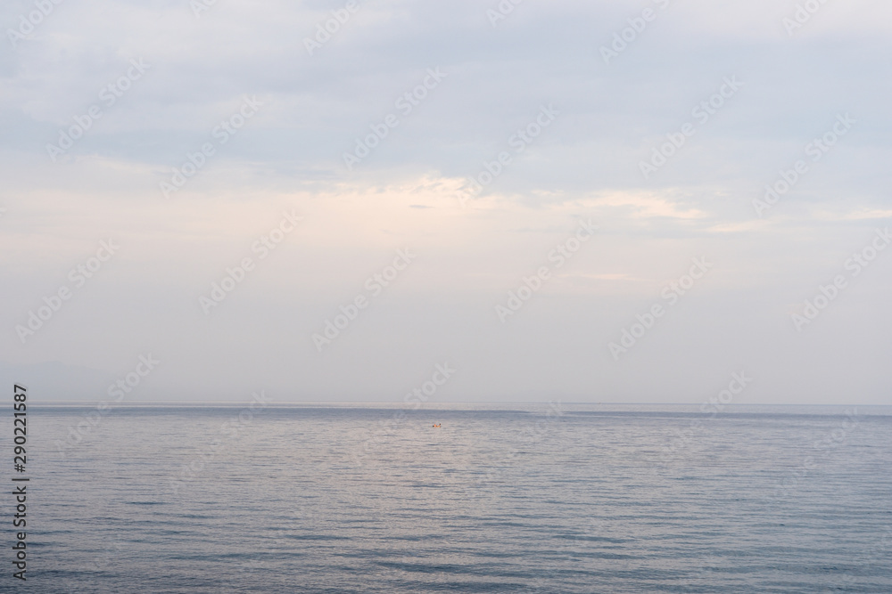 Beautiful morning seascape in Sicily. Cefalu, Italy Beautiful morning seascape in Sicily. Cefalu, Italy