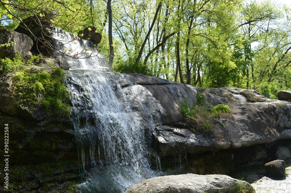 waterfall in the forest waterfall in the forest