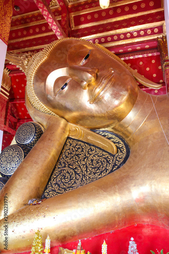Big golden reclining buddha...