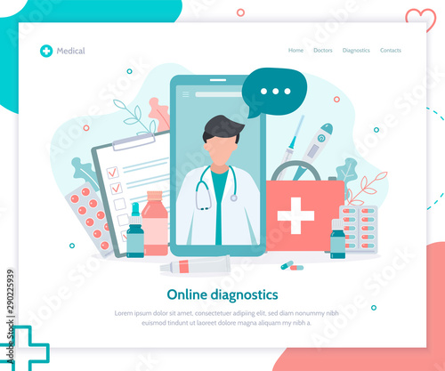 Online doctor landing page