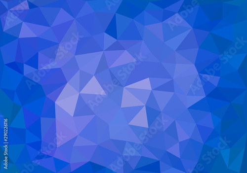 Modern blue abstract polygonal background. Geometric texture background