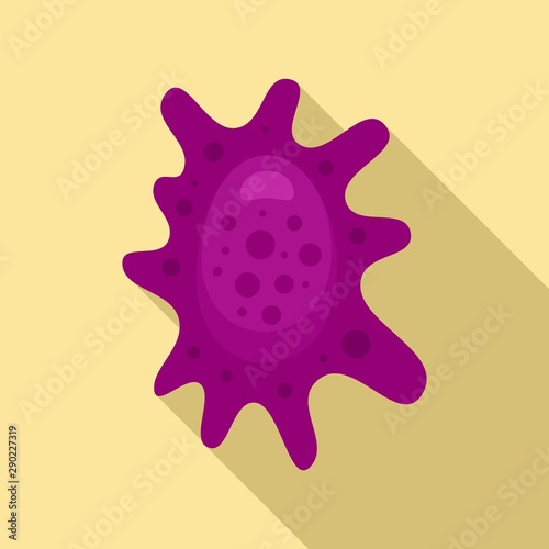 Bacterium icon. Flat illustration of bacterium vector icon for web design