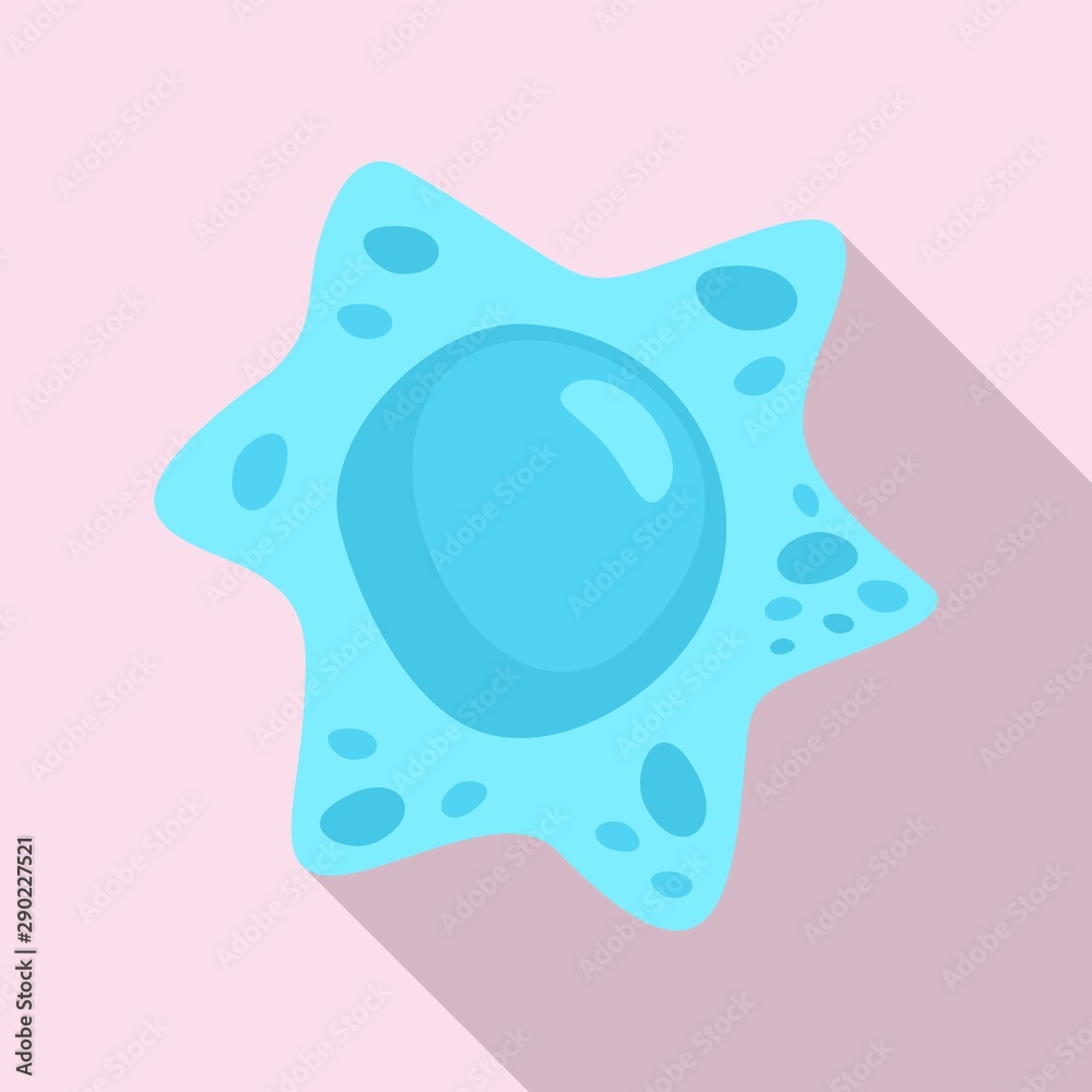 Star bacteria icon. Flat illustration of star bacteria vector icon for web design Star bacteria icon. Flat illustration of star bacteria vector icon for web design