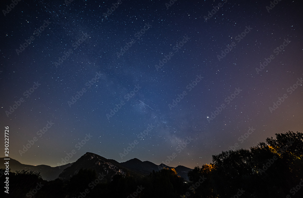 Stars as seen from Corsica, in the Mediterranean