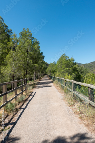 Road of the ebro greenway in Tarragona