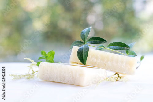 Natural spa soap with herbs