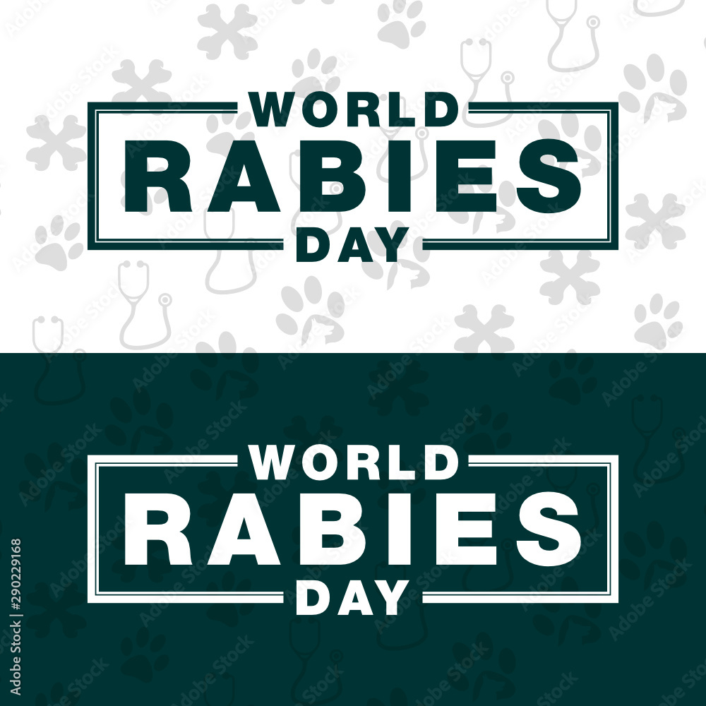 world rabies day design vector