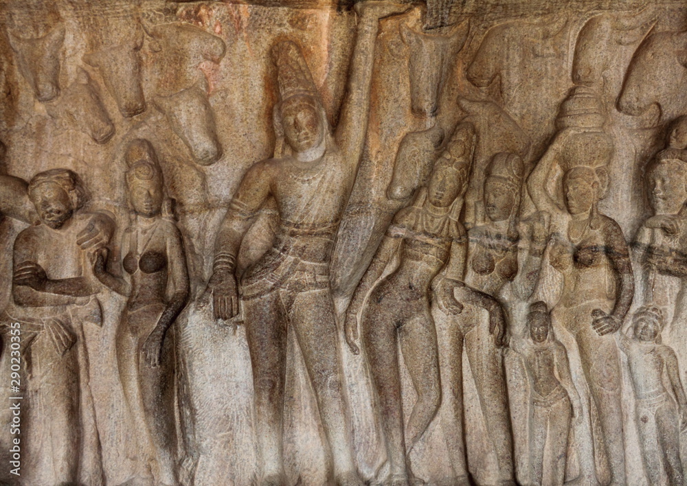 Varaha Cave, Mahabalipuram, Tamilnadu, India