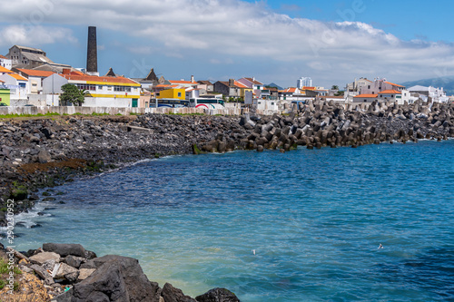 Coast in Ponta Delgada City, Azores
