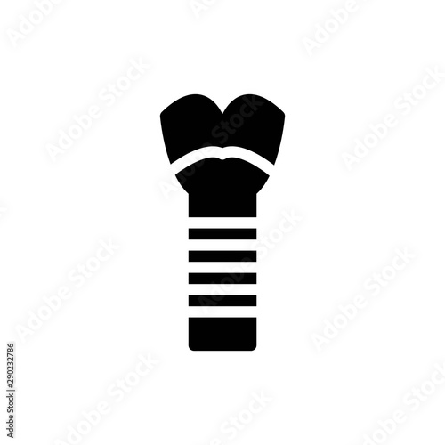 trachea solid icon