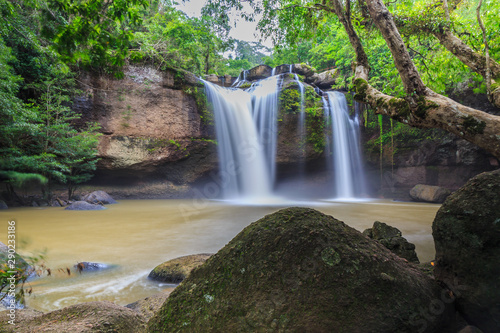 Beautiful landscape of Heaw Suwat waterfall in Khaoyai National Park,Thailand