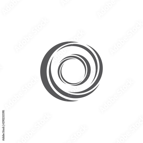 abstract circle logo vector template icon illustration design 