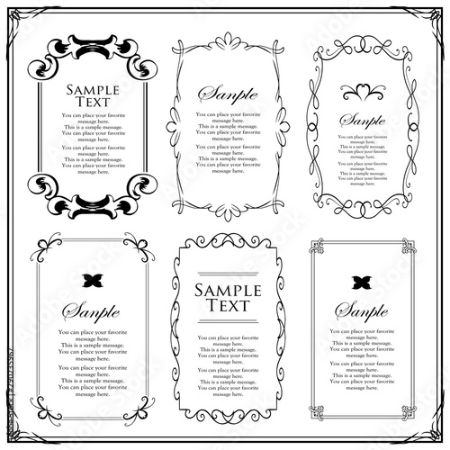 ゴージャスでアンティーク調のフレームデザイン