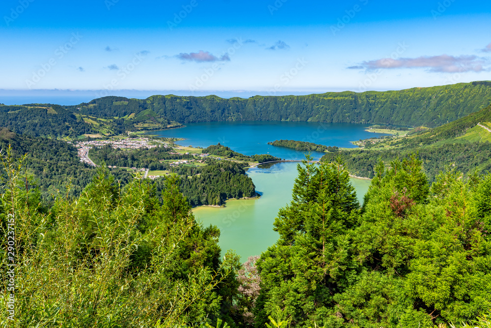Classic View of Seven Cities, Azores