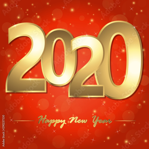 happy new year 2020 greetings background