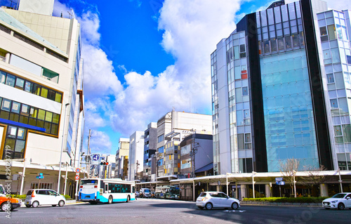 京都市四条河原町の交差点の景観 photo