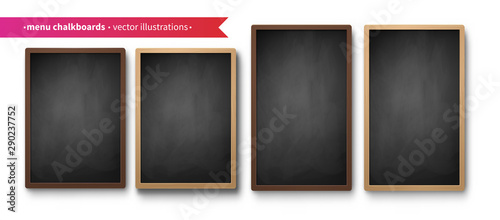 Vector collection of menu boards