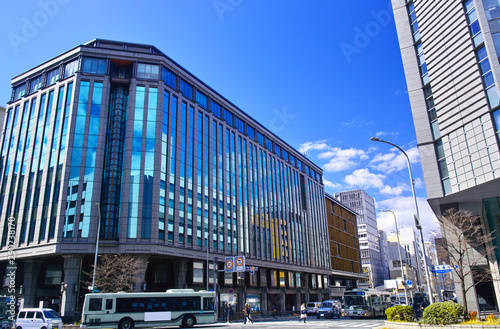 京都市四条烏丸通り交差点の景観