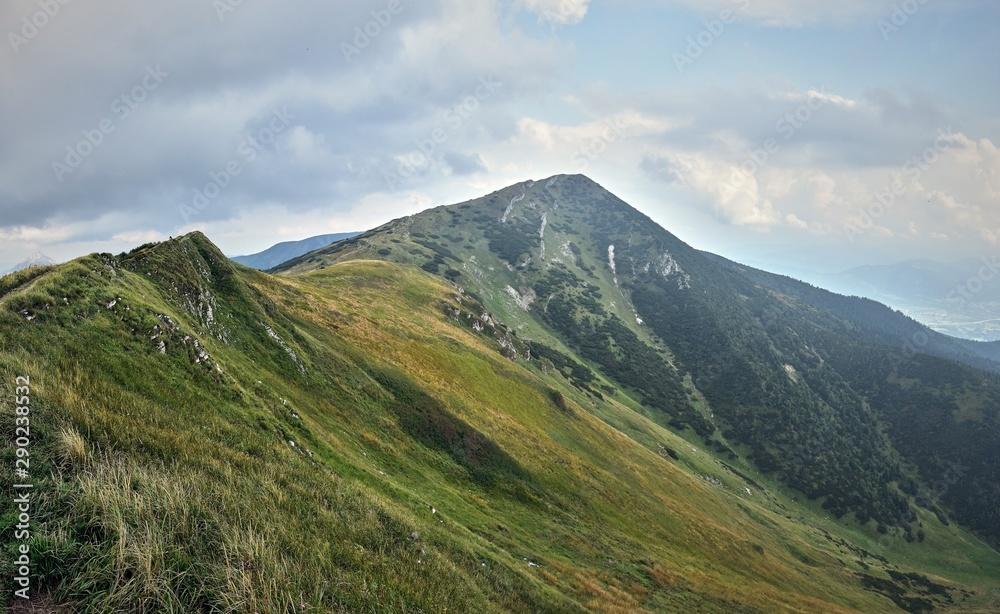 Cloudy summer mountain landscape, Mala Fatra National park Slovakia Cloudy summer mountain landscape, Mala Fatra National park Slovakia