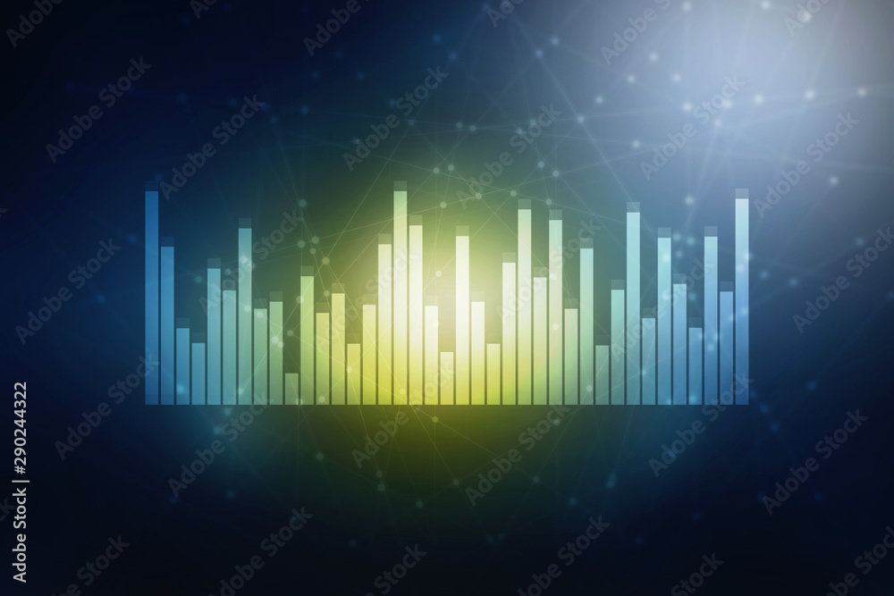 2d rendering Stock market online business concept. business Graph 2d rendering Stock market online business concept. business Graph