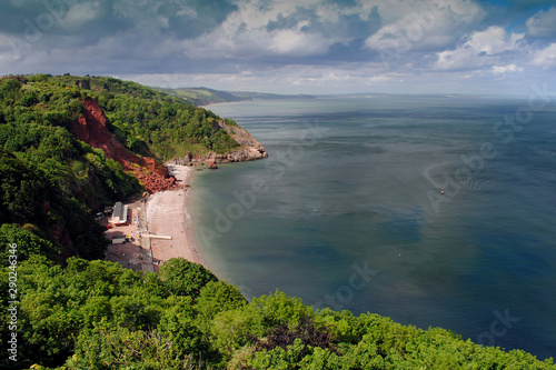 Oddicombe Beach Babbacombe Bay Torquay Devon photo