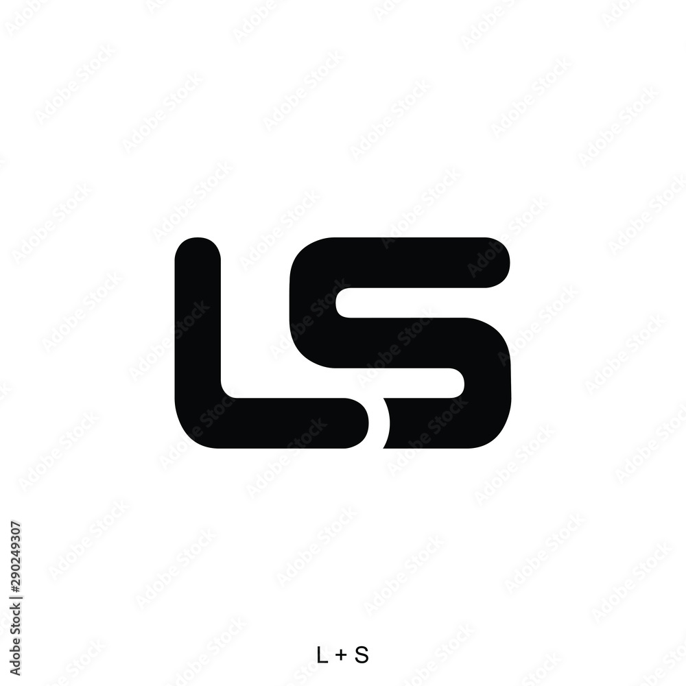 Letter L and S for icon or logo ready to use Letter L and S for icon or logo ready to use