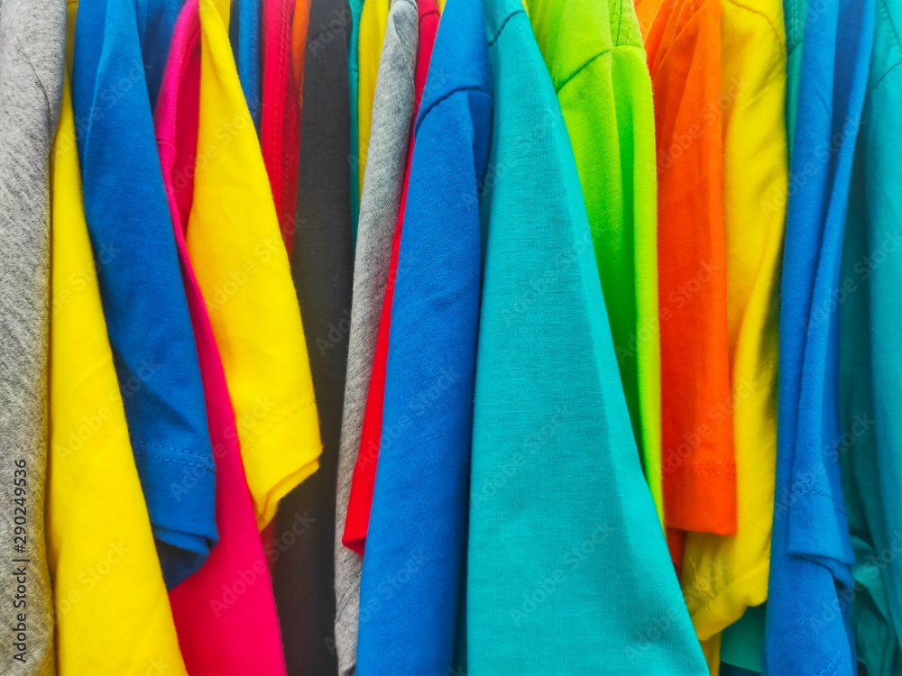 colorful flags in the wind