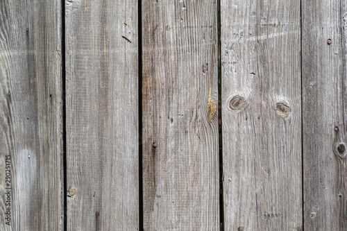 White  gray old boards.Rough fence. Wooden surface. Vintage wooden background.  Hardwood. Antique panel. Abstract pattern. Retro style. Gray natural texture .