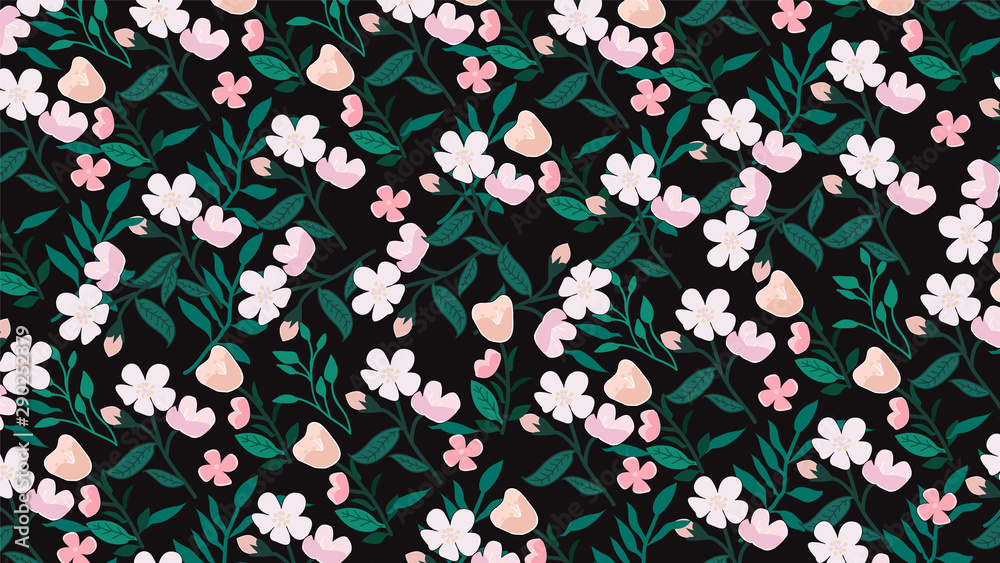 Simple and elegant light dark shade floral pattern background Simple and elegant light dark shade floral pattern background