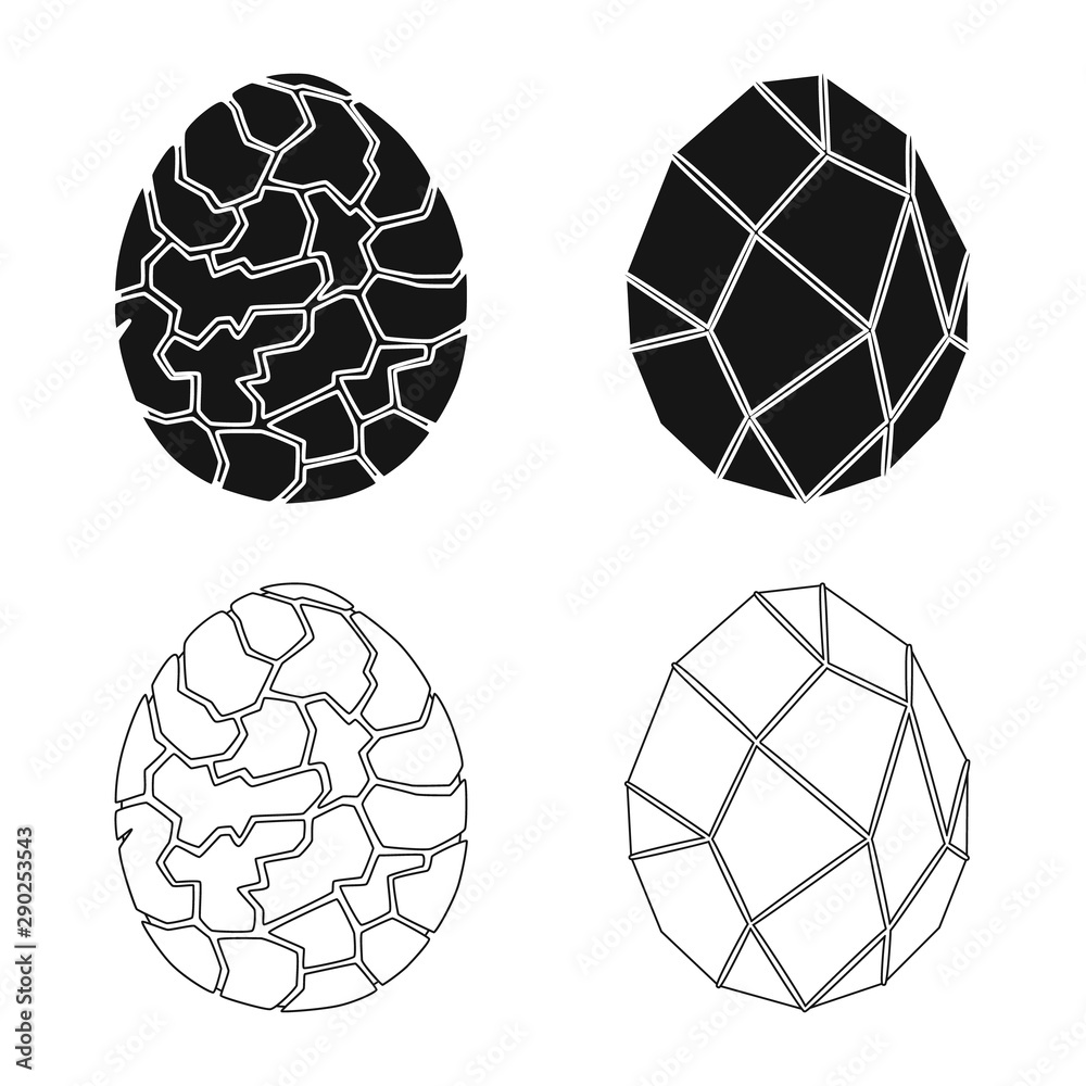 Vector design of animal and prehistoric icon. Set of animal and cute stock vector illustration. Vector design of animal and prehistoric icon. Set of animal and cute stock vector illustration.