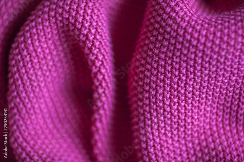 Pink woolen fabric cloth background