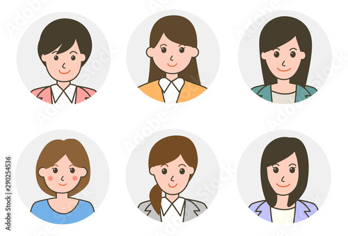 人物_アイコン_女性