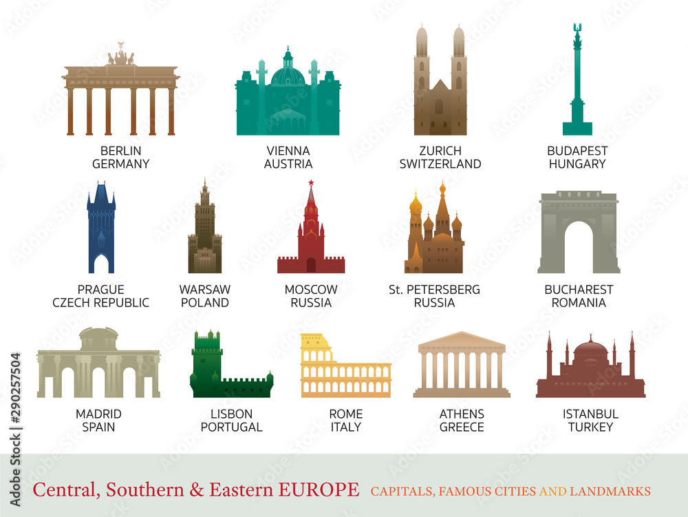 Central, Southern and Eastern Europe Cities Landmarks