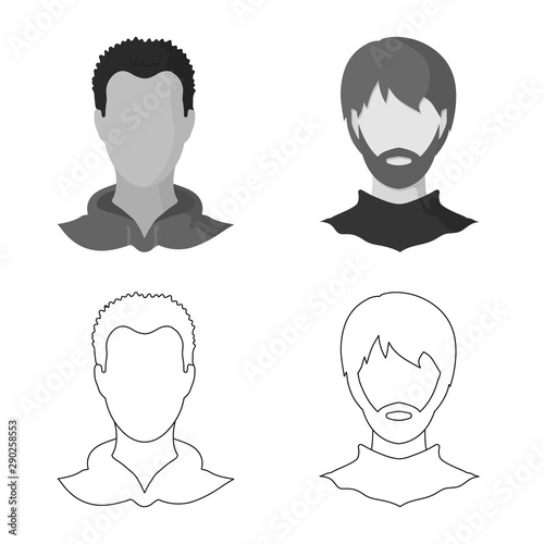Isolated object of professional and photo icon. Collection of professional and profile vector icon for stock.